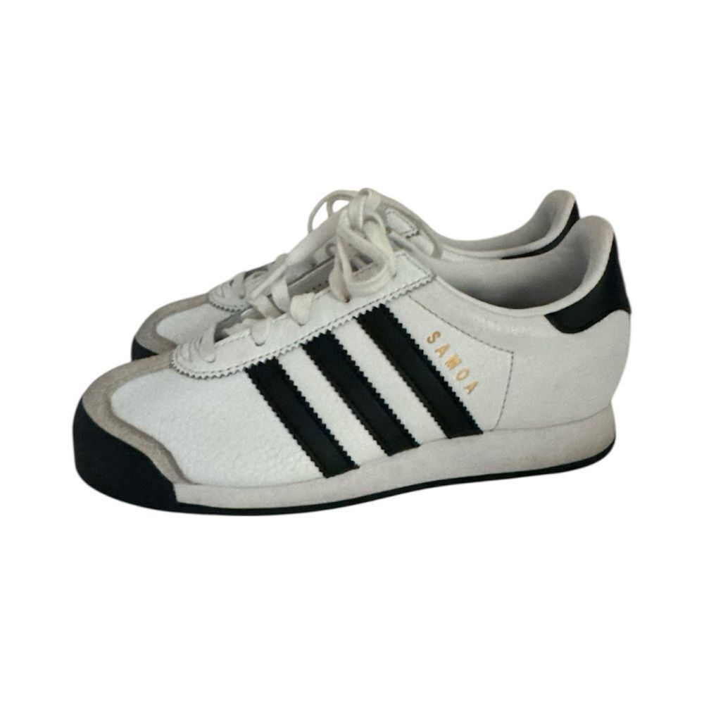 adidas Samoa  Kids Sneakers White and Black EUC